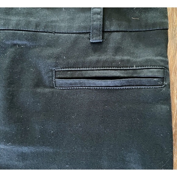 Zara Basic Women’s Black Pencil Skirt Front Slit Faux Pockets Size Medium EUC - Picture 6 of 8